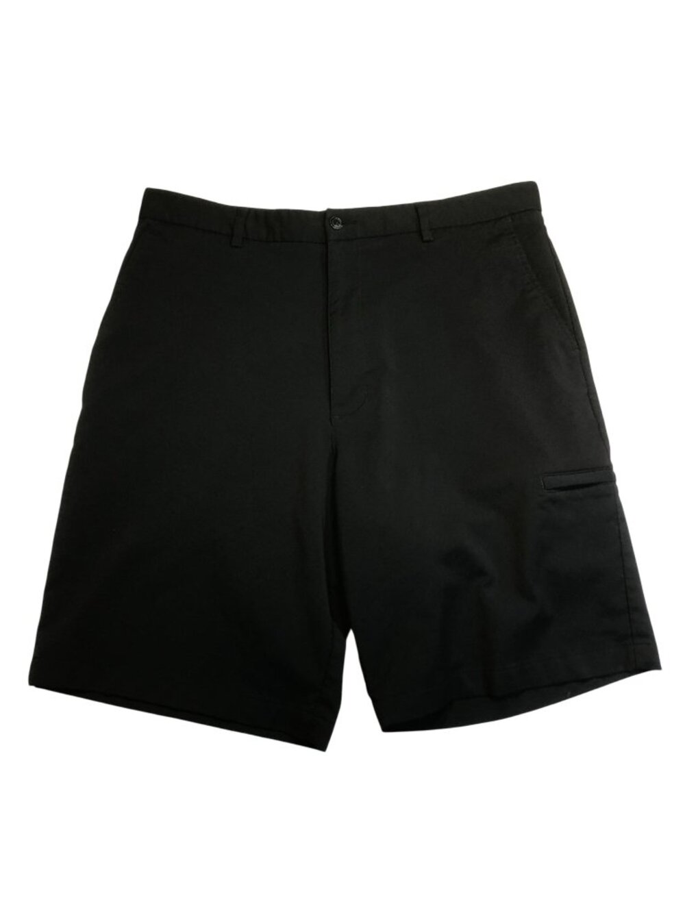 Slazenger Golf Chino Shorts Men's 36 Black Flat Front Stretch Casual Performance